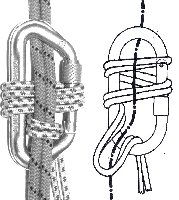 Il nodo Moschettone
(13541 bytes)